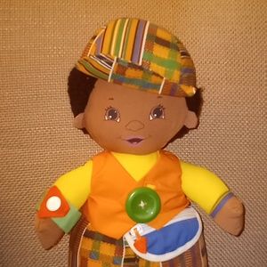 Vintage 1993 Playskool African American Black Kids of Color Dress Me Up Pal Doll